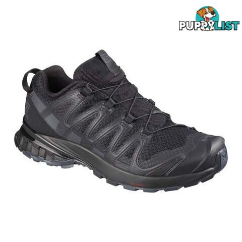 Salomon XA Pro 3D V8 Womens Hiking Shoes - Black/Phantom/Ebony - 9.5US - 411178-080