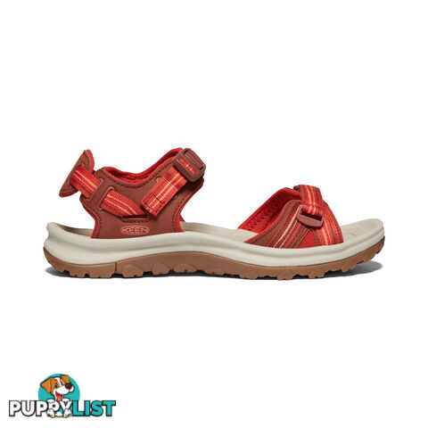 Keen Terradora II Open Toe Womens Hiking Sandals - Dark Red Coral - US 10 - 1022447-10