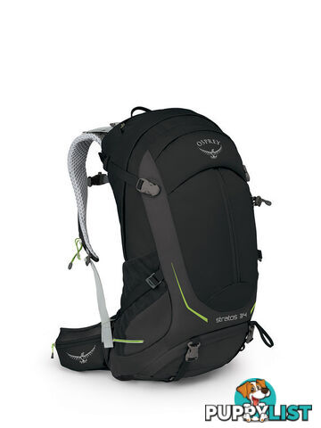 Osprey Stratos 34L Hiking Daypack - Black [Size: S/M] - OSP0609-Black-S-M