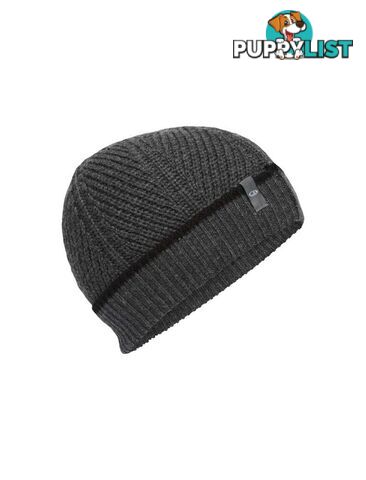 Icebreaker Merino Waypoint Unisex Beanie - Char Heather/Black - OS - 104886041OS