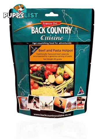 Back Country Cuisine Freeze Dried Food Beef & Pasta Hotpot - Small - BC402