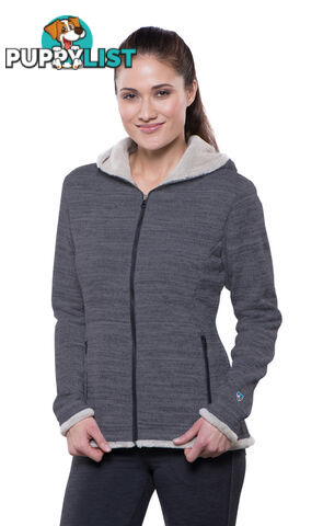 Kuhl Alska Hoody Womens Fleece Jacket - Pavement - S - KUH00005-Pavement-S