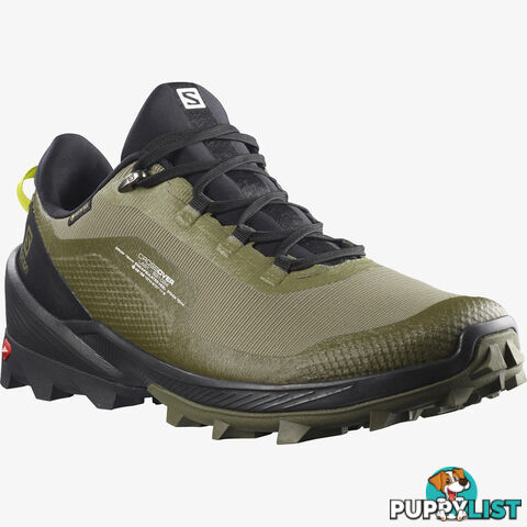 Salomon Cross Over GTX Mens Hiking Shoes - Deep Lichen Green/Black/Evening Primrose - 12US - L41286200-115