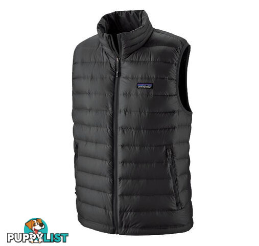 Patagonia Down Sweater Mens Insulated Vest - Black - XXL - 84622-BLK-XXL