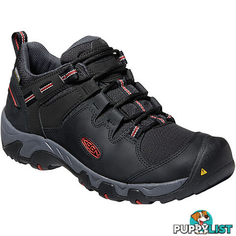 Keen Steens Mens Waterproof Hiking Shoes - Black Bossa Nova - US 12 - 1022330-12