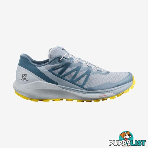 Salomon Sense Ride 4 Womens Trail Running Shoes - Arctic Ice/Kentucky Blue/Lemon Zest - 7US - L41305700-55