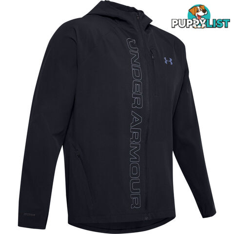 Under Armour Qualifier Outrun The Storm Mens Running Jacket - Black - S - 1350173-001-SM