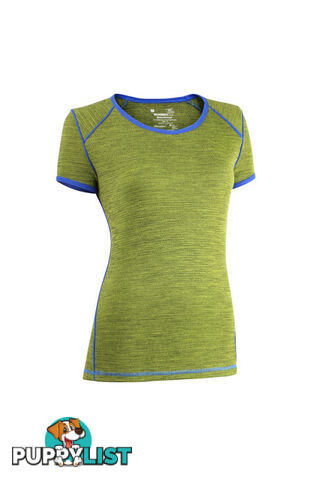 Wilderness Wear MerinoFusion Light 160 Womens Short Sleeve Merino Tee - Fusion Glacier - 8 - U809-4811-8