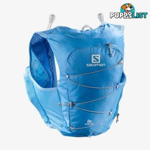 Salomon Active Skin 8 Set Womens Hydration Vest - Marina/Alloy - M - LC1515000-M