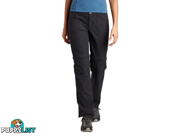 Kuhl Horizn Convertible Womens Hiking Pants - 32L - Raven - AU9/US6 - KUH00410-Raven-6