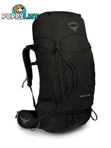 Osprey Kestrel 68L Mens Hiking Backpack - Black - M/L - OSP0904-Black-ML