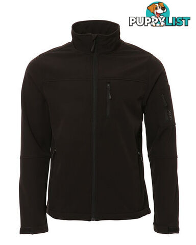 XTM Softshell Mens Windproof Jacket - Black - S - NM009-BLK-S