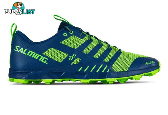 Salming OT Comp Mens Trail Running Shoes - Poseidon Blue/Safety Yellow - US11.0 - 1289053-0409-4513