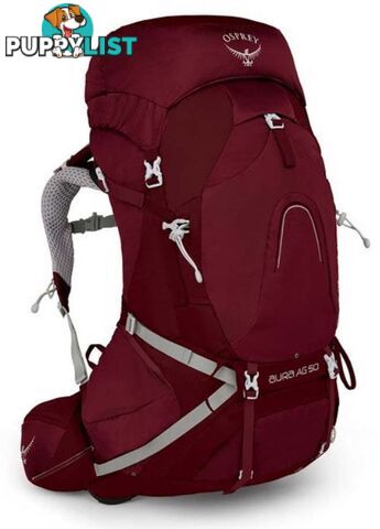 Osprey Aura AG 50L Womens Hiking Backpack - Gamma Red - OSP0716-GammaRed