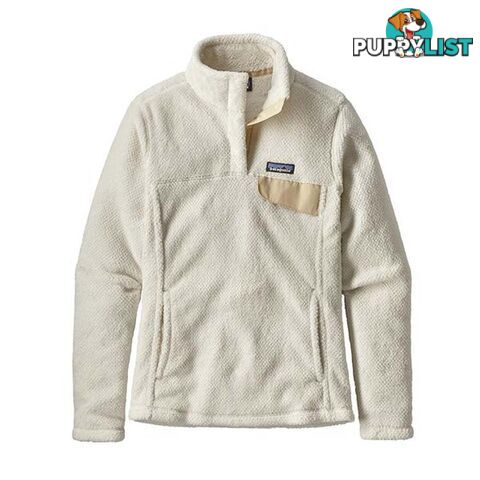 Patagonia Re-Tool Snap-T Fleece Pullover Womens Fleece Jacket - Raw Linen - White X-Dye - S - 25443-RWX-S