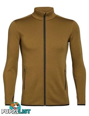 Icebreaker RealFleece Merino Elemental LS Zip Mens Fleece Jacket - CURRY - XXL - 104896703XXL