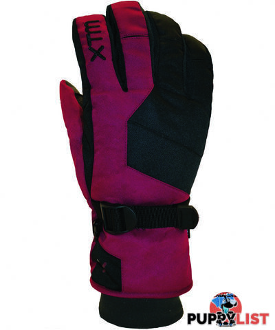 XTM Les Triomphe Ladies Snow Glove - Burgundy - M - BL009-BUR-M