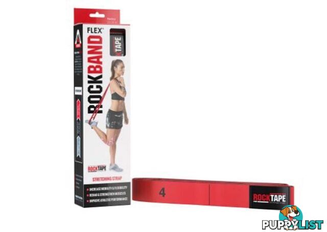 Rocktape Rockband Flex Resistance Band - Heavy - Red - RbflexredH