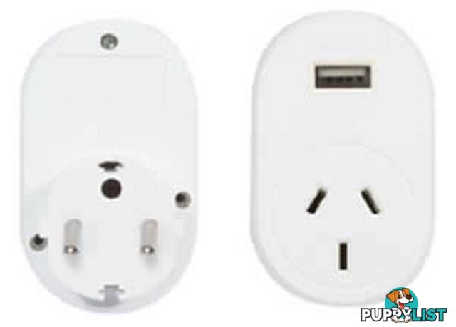 OSA Brands Travel Adaptor Euro With USB - OSATAEUR002