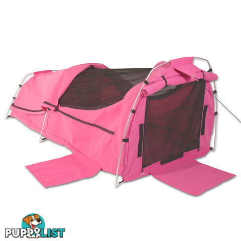 Sahara Nomad King Single Dome Canvas Swag & Bag - Pink - SA-NOMAD-PK