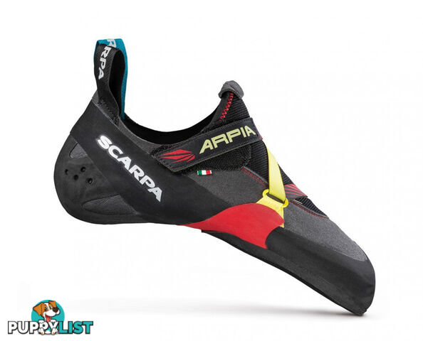 Scarpa Arpia Mens Climbing Shoes - Black/Red - 9US / EU42 - SCA20065-Black-Red-42