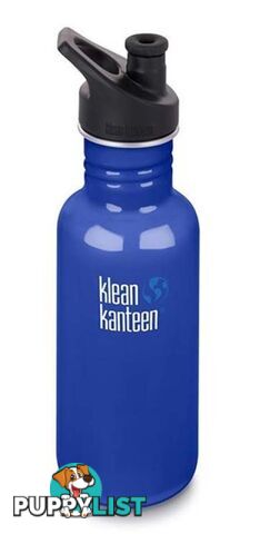 Klean Kanteen 18oz Classic Sport Cap Water Bottle .53L - Coastal Waters - XK1003077