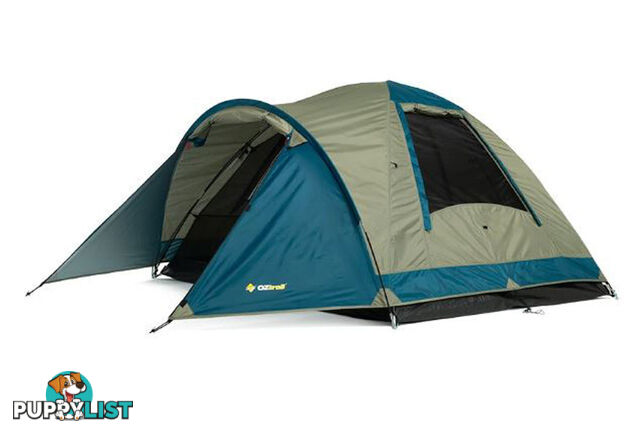 OZtrail Tasman 3V 3-Person Dome Tent - Light Grey/Blue - DTMTAS3V-D