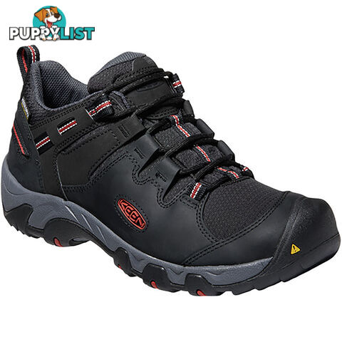 Keen Steens Mens Waterproof Hiking Shoes - Black Bossa Nova - US 11H - 1022330-11H