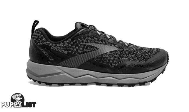 Brooks Divide Mens Trail Running Shoes - Black/Grey - 110333-1D-040