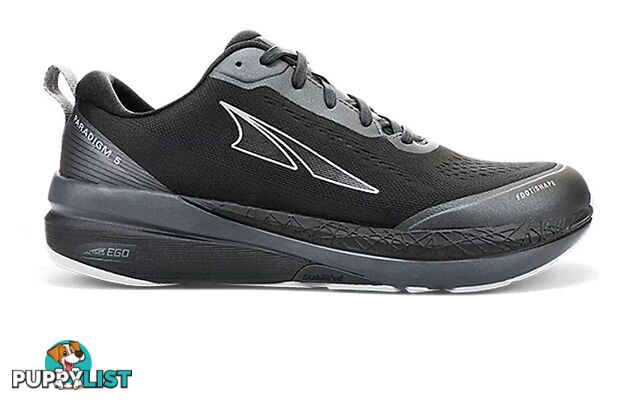 Altra Paradigm 5 Mens Road Running Shoes - Black - 9.5 - AL0A4VQO000-095