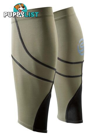 SKINS Essential MX Unisex Compression Calf Sleeves - Utility/Black - SWES00040873023