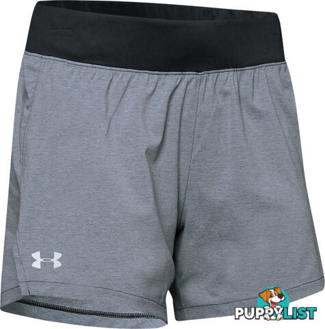 Under Armour Launch SW 5'' Womens Performance Short - Black - LG - 1342841-001-LG