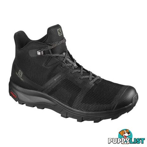 Salomon Outline Prism Mid GTX Mens Hiking Shoes - Black/Black - 10.5US - 411200-100