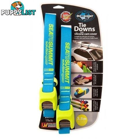 Sea To Summit Heavy Duty Tie Downs with Silicone Cover - 3.5m - SOLTDSCDP35