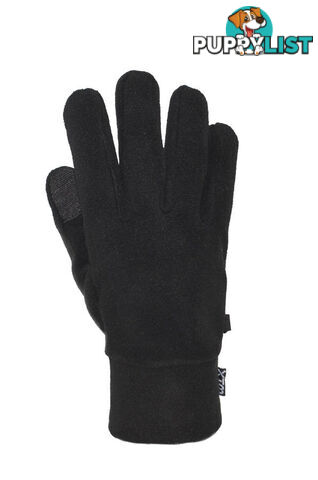 XTM Muse Mens Fleece Glove - Black - S - EM002-BLK-S