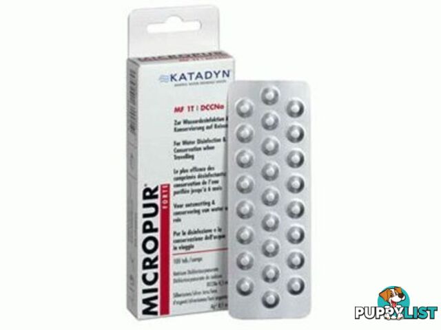 Katadyn Micropur Forte Water Purifier tablets - 100 pack - KAT10002