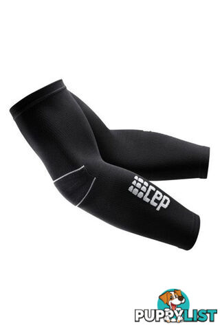 CEP Unisex Compression Arm Sleeves - Black/Grey - Length L1 - III - WS1AV13