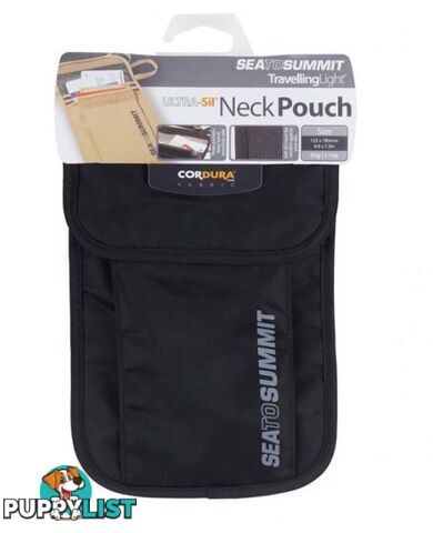 Sea to Summit Travelling Light Neck Pouch BLACK - ATLNP3BK