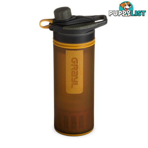 Grayl GeoPress Water Purifier Bottle - Coyote Amber - 400-AMB