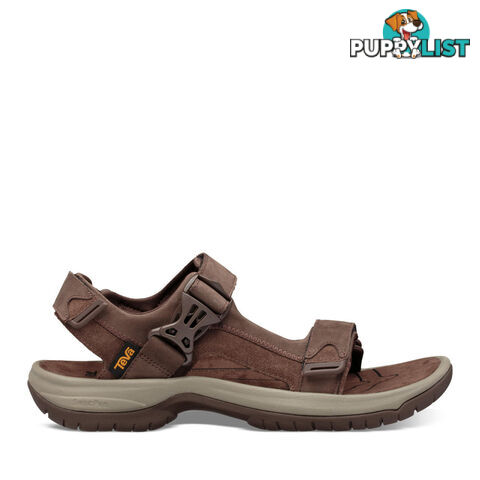 Teva Tanway Leather Mens Everyday Sandals - Chocolate Brown - T1106802COBR