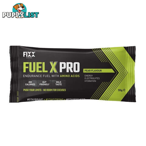 Fixx Nutrition Fuel X Pro Endurance Fuel Sachet - 55g - Pear - FXFXPBXPR55