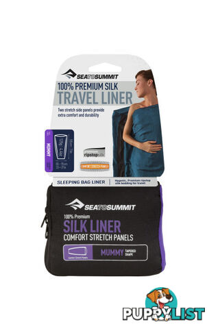 Sea To Summit Silk Premium Mummy Liner - ASILKCSMUMMYNB