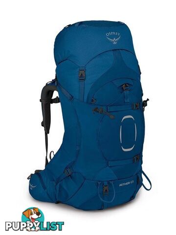 Osprey Aether 65 Mens Hiking Backpack - Deep Water Blue - L/XL - OSP0883-DeepWater-L-XL