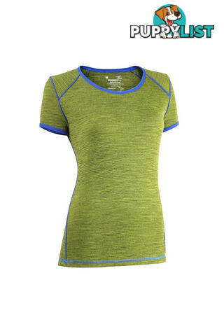 Wilderness Wear MerinoFusion Light 160 Womens Short Sleeve Merino Tee - Fusion Glacier - U809-4811