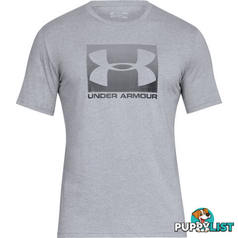 Under Armour Boxed Sportstyle Mens S/S T-Shirt - Grey - MD - 1329581-035-MD