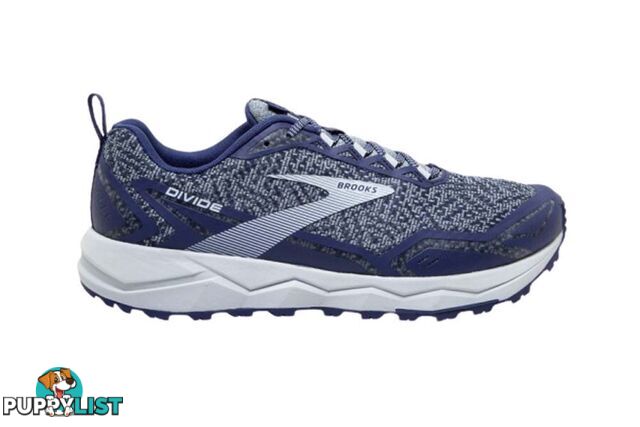 Brooks Divide Mens Trail Running Shoes - Deep Cobalt/Grey/Blue - 12 - 1103331D-456-12