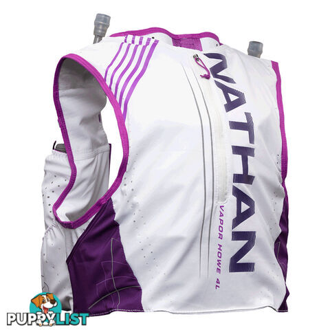 Nathan VaporHowe 4L 2.0 Womens Racing Vest - White/Purple Cactus/Majesty - L - NS4737-0419-34