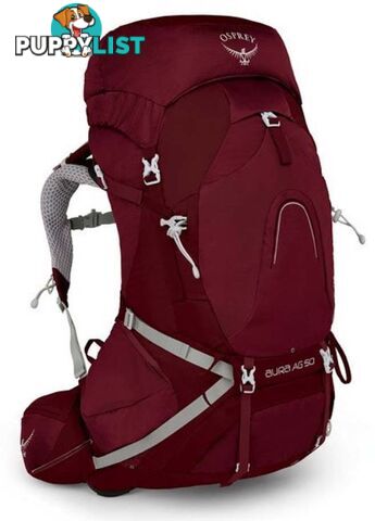 Osprey Aura AG 50L Womens Hiking Backpack - Gamma Red-S - OSP0716-GammaRed-S