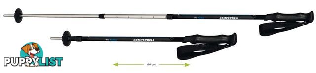 Komperdell Wild Rambler Trekking Poles - Black - KOM0096