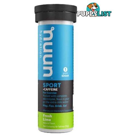 Nuun Sport Electrolyte Drink Tablet - Fresh Lime + Caffeine - NUUN-EFL8